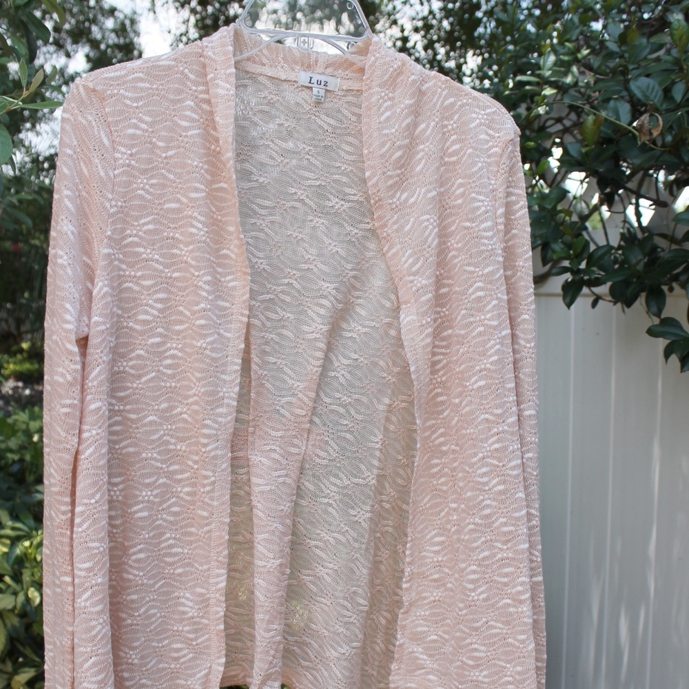 LUZ PEACH LONG SLEEVE KNIT TOP